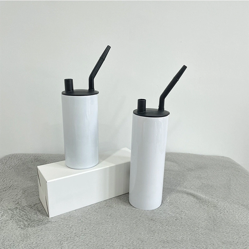 Wholesale Double Wall Skinny Straight Sublimation Blank Tumbler 20oz Mug DIY Sublimation Tumbler for Printing