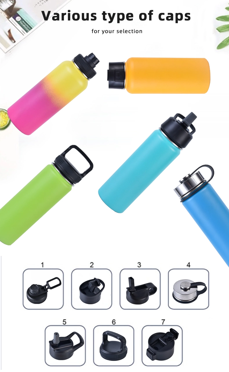 Double Wall Thermos Sports Water Bottle Drink Thermal Stainless Steel Hydro Vacuum Insulated Water Flask