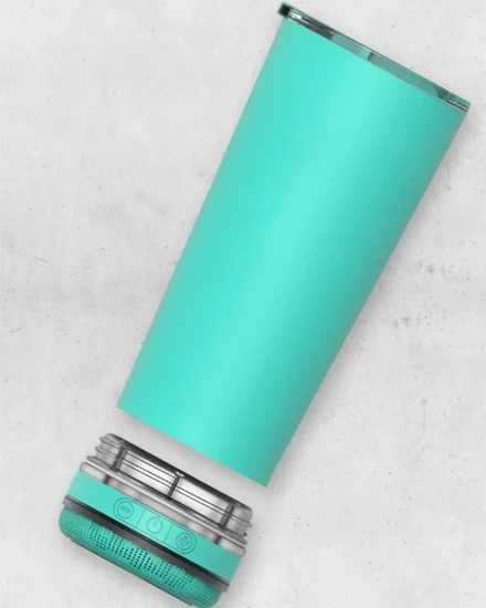 500 ミリリットル屋外ステンレス鋼 Bluetooth スピーカー昇華青歯ワイヤレス スピーカー水ボトル タンブラー
